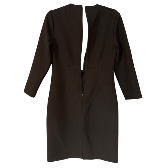 Aritzia Babaton Masu Dress Deep Plunge Black Size 8 - Picture 4 of 7